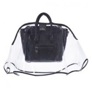Black Handbag Raincoat